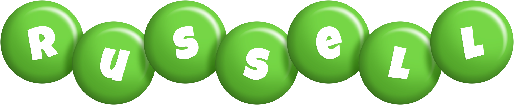 Russell candy-green logo