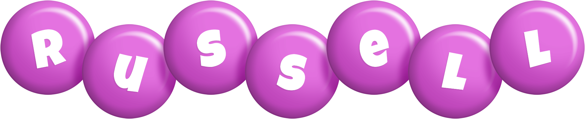Russell candy-purple logo