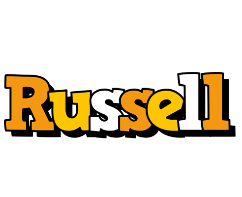 Russell cartoon logo