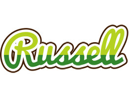 Russell golfing logo
