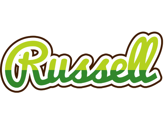 Russell golfing logo