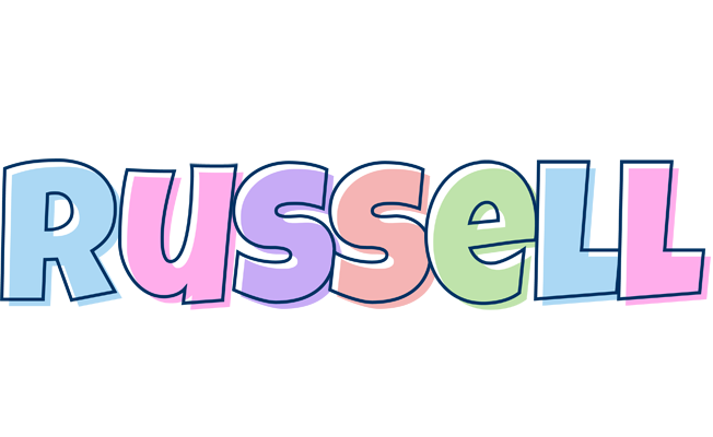 Russell pastel logo