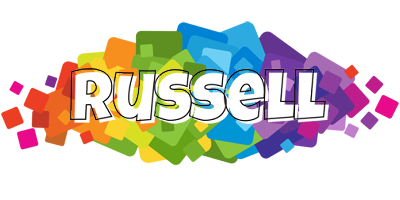 Russell pixels logo