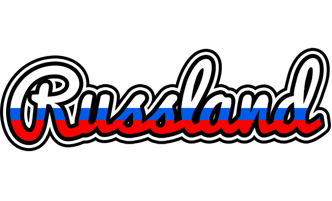 RUSSLAND logo effect. Colorful text effects in various flavors. Customize your own text here: https://www.textgiraffe.com/logos/russia/