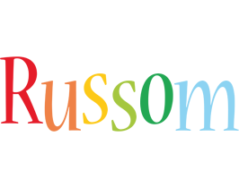 Russom birthday logo