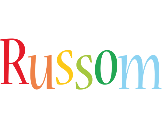 Russom birthday logo