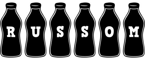 Russom bottle logo