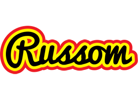 Russom flaming logo