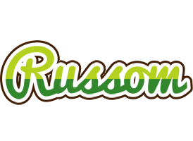 Russom golfing logo