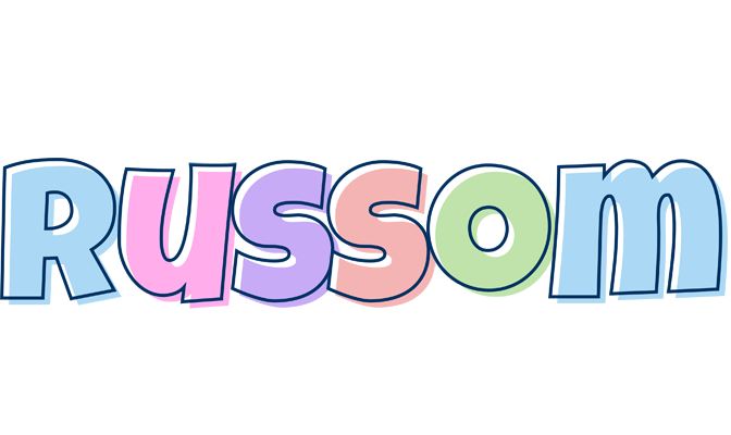 Russom pastel logo