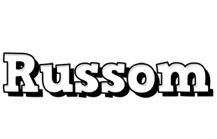 Russom snowing logo