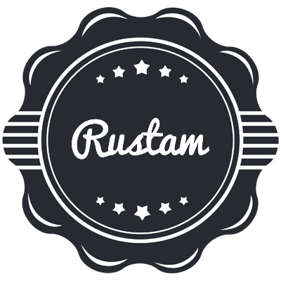 Rustam badge logo