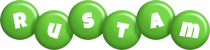 Rustam candy-green logo