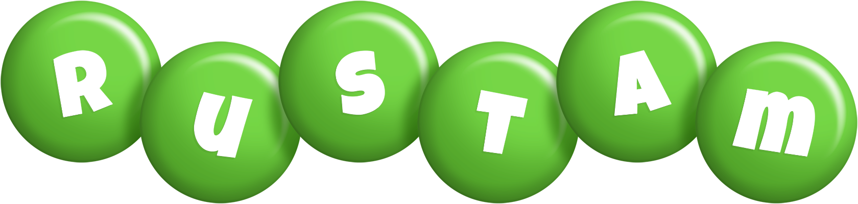 Rustam candy-green logo