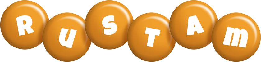 Rustam candy-orange logo