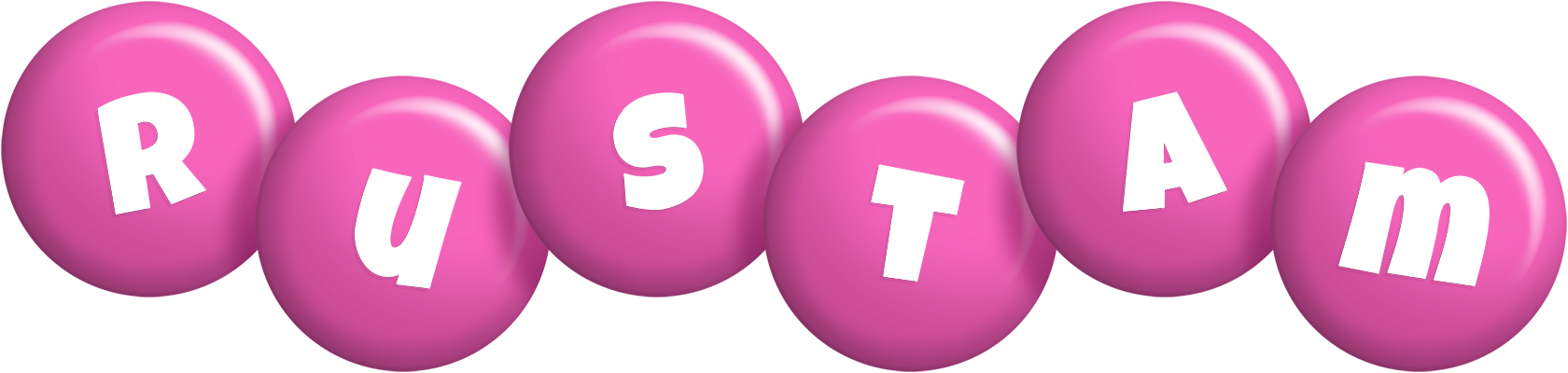 Rustam candy-pink logo