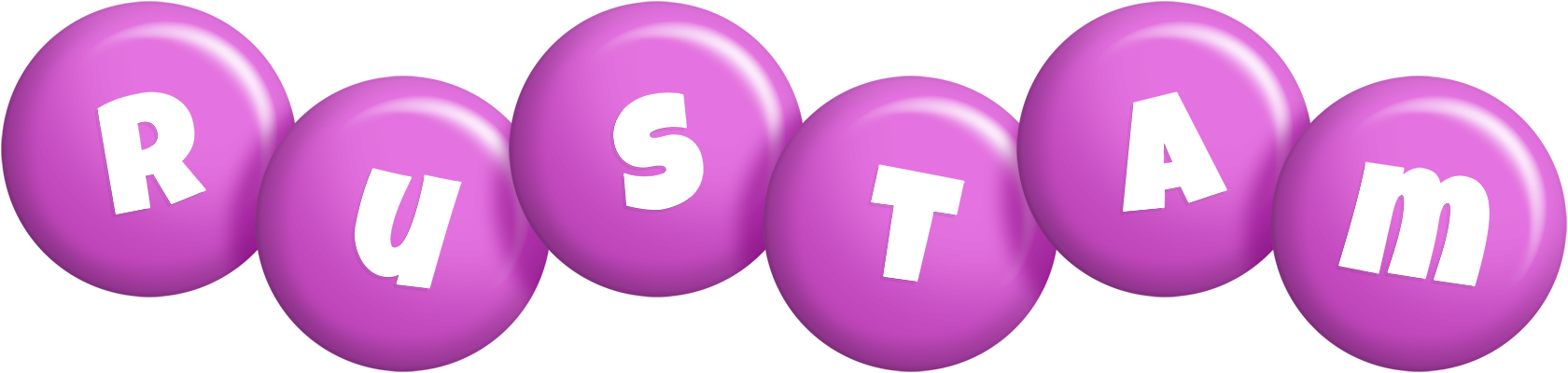 Rustam candy-purple logo