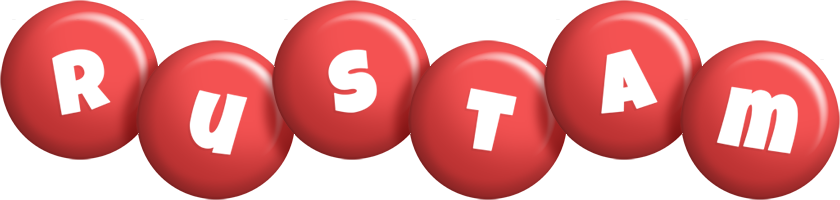 Rustam candy-red logo
