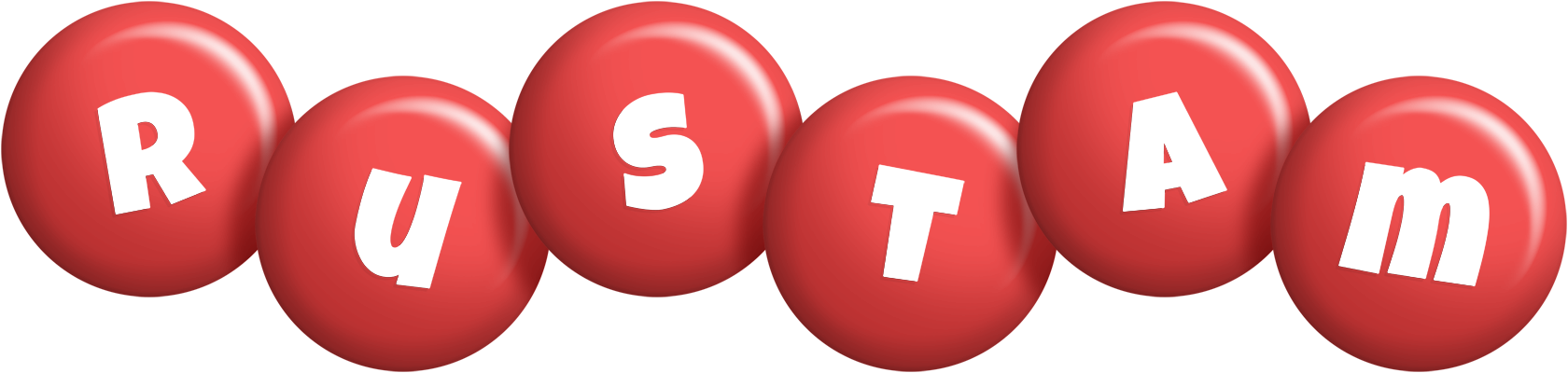 Rustam candy-red logo
