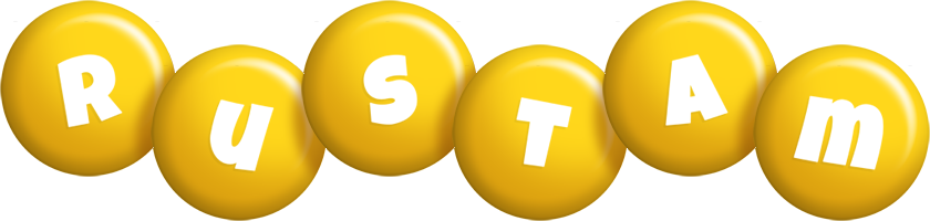 Rustam candy-yellow logo