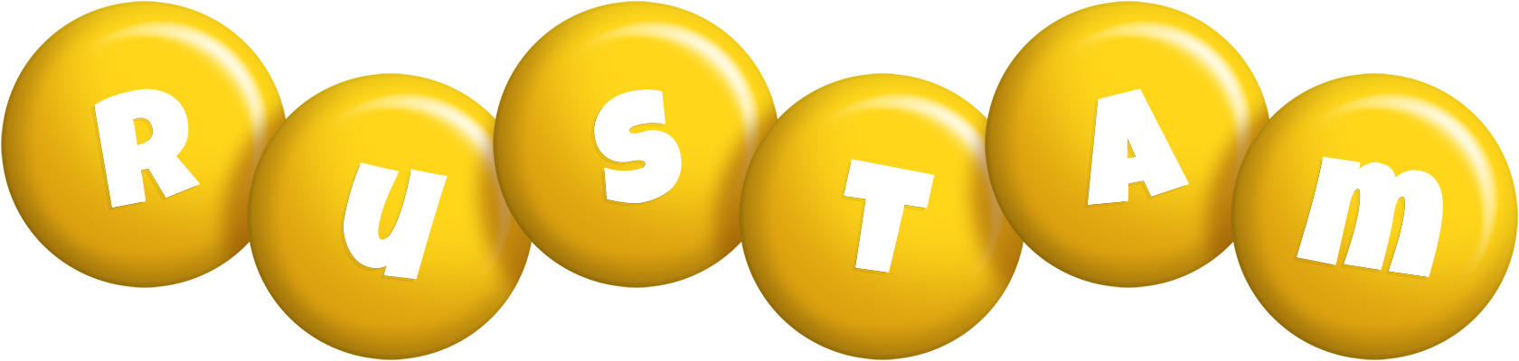Rustam candy-yellow logo