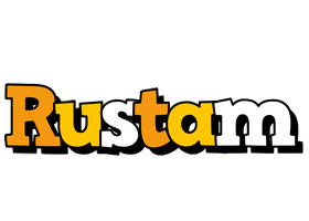 Rustam cartoon logo
