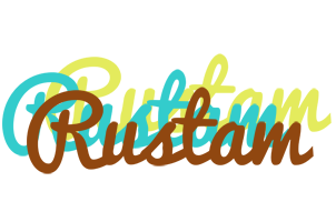Rustam cupcake logo