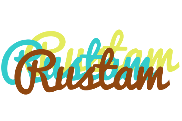 Rustam cupcake logo