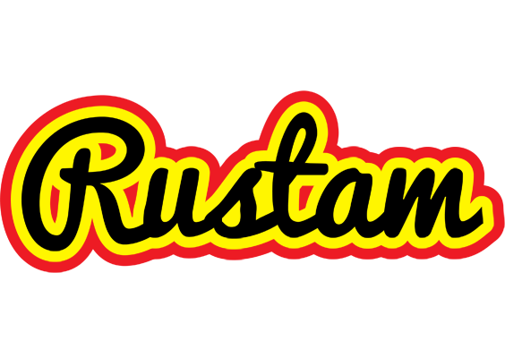 Rustam flaming logo