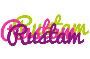 Rustam flowers logo
