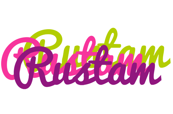 Rustam flowers logo