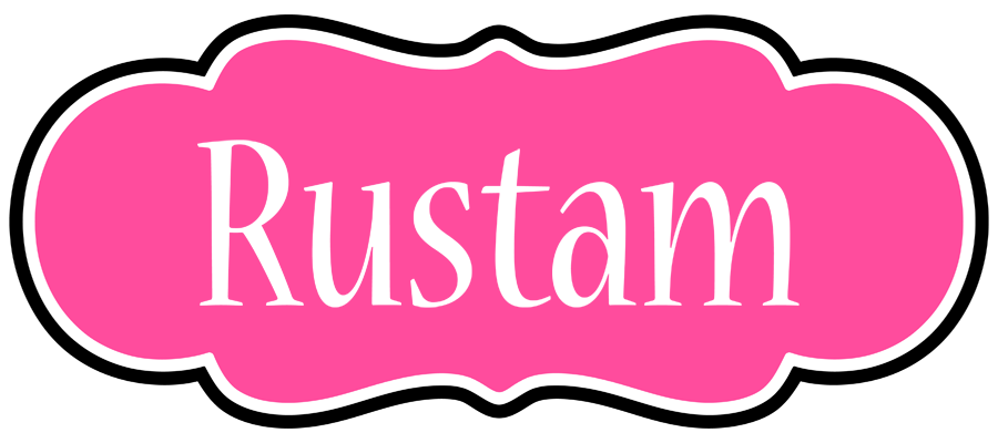 Rustam invitation logo