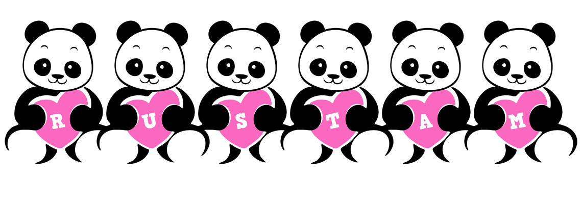 Rustam love-panda logo