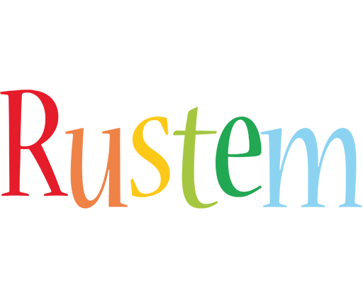 Rustem birthday logo