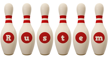 Rustem bowling-pin logo