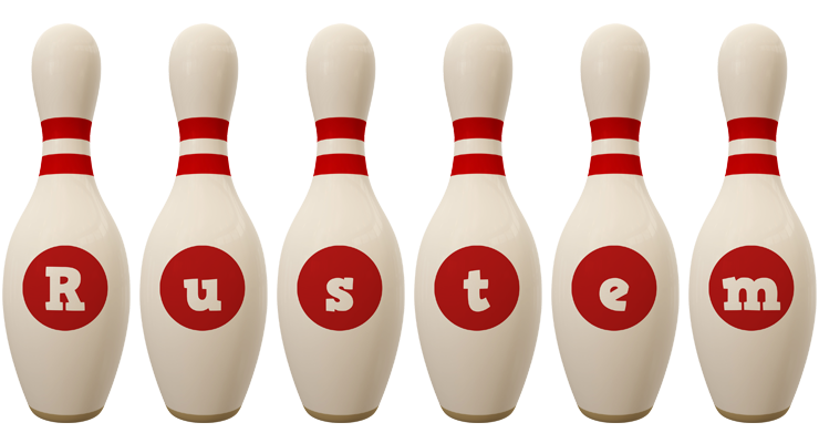Rustem bowling-pin logo