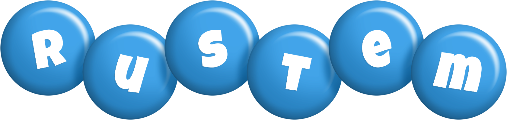 Rustem candy-blue logo