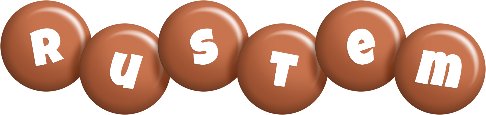 Rustem candy-brown logo