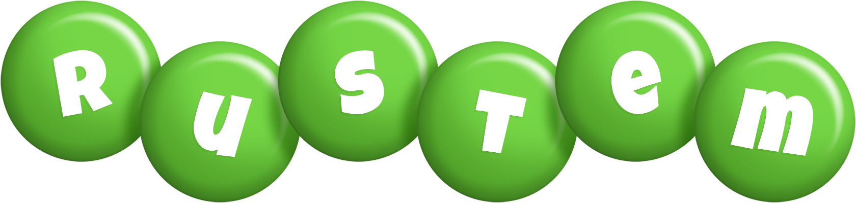 Rustem candy-green logo