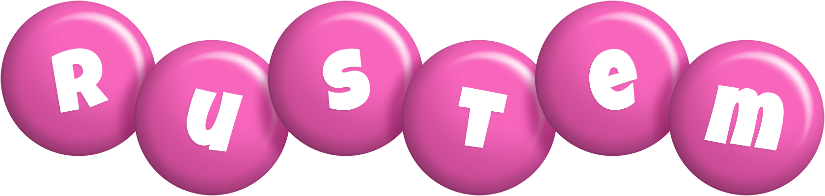 Rustem candy-pink logo
