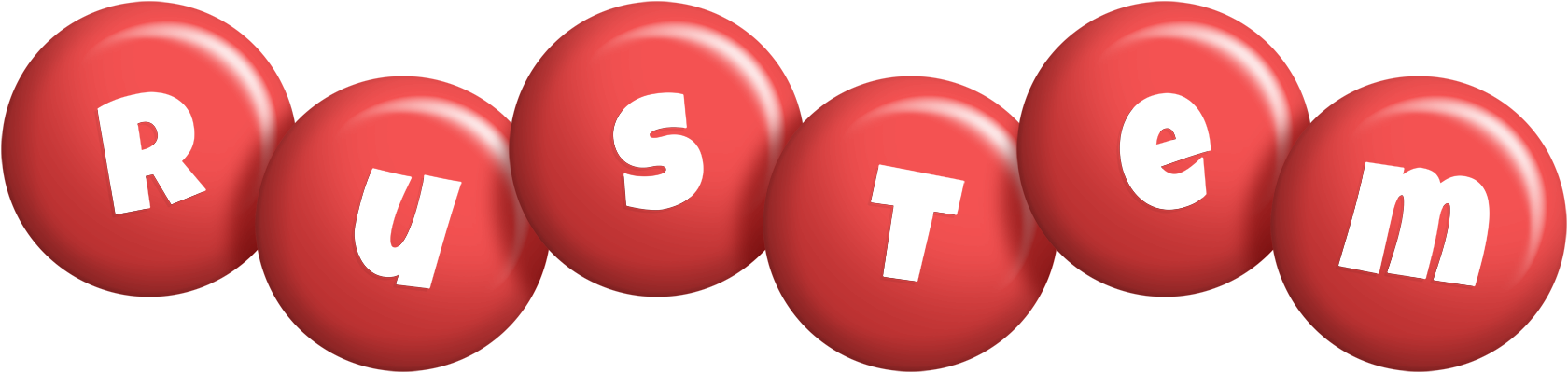 Rustem candy-red logo
