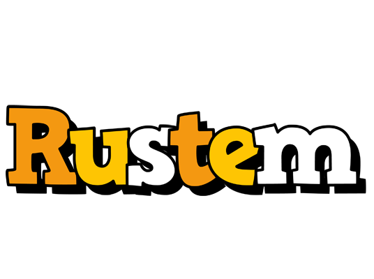 Rustem cartoon logo