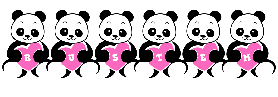 Rustem love-panda logo