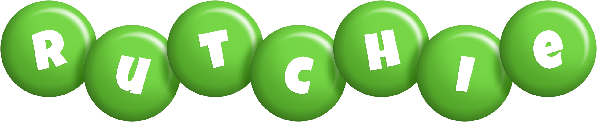 Rutchie candy-green logo