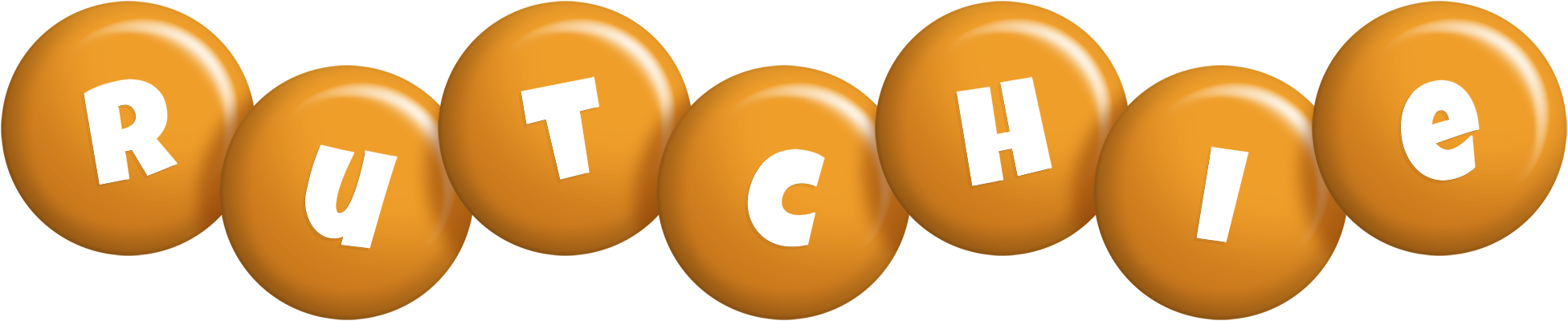 Rutchie candy-orange logo