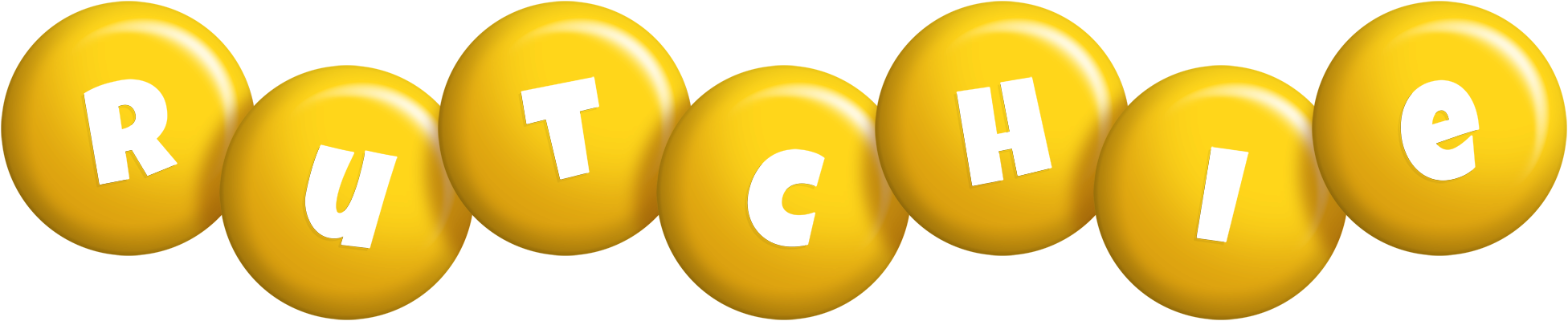 Rutchie candy-yellow logo