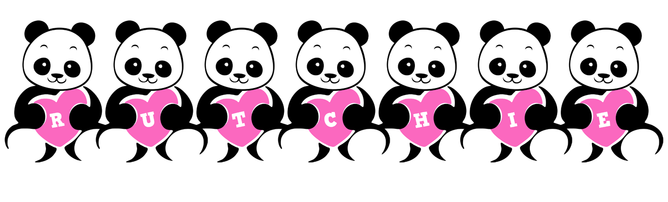 Rutchie love-panda logo