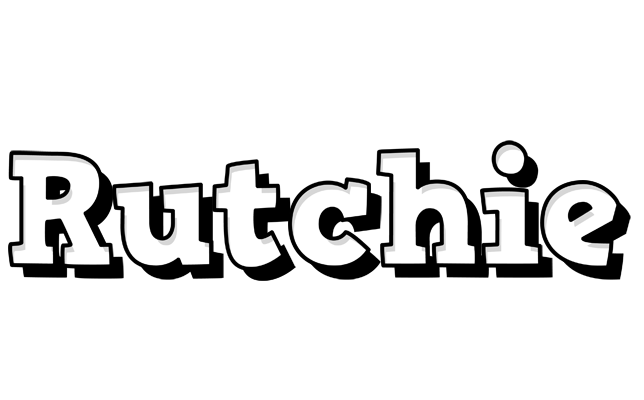 Rutchie snowing logo