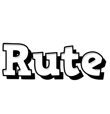 Rute snowing logo