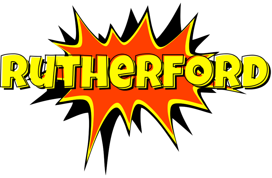 Rutherford bazinga logo